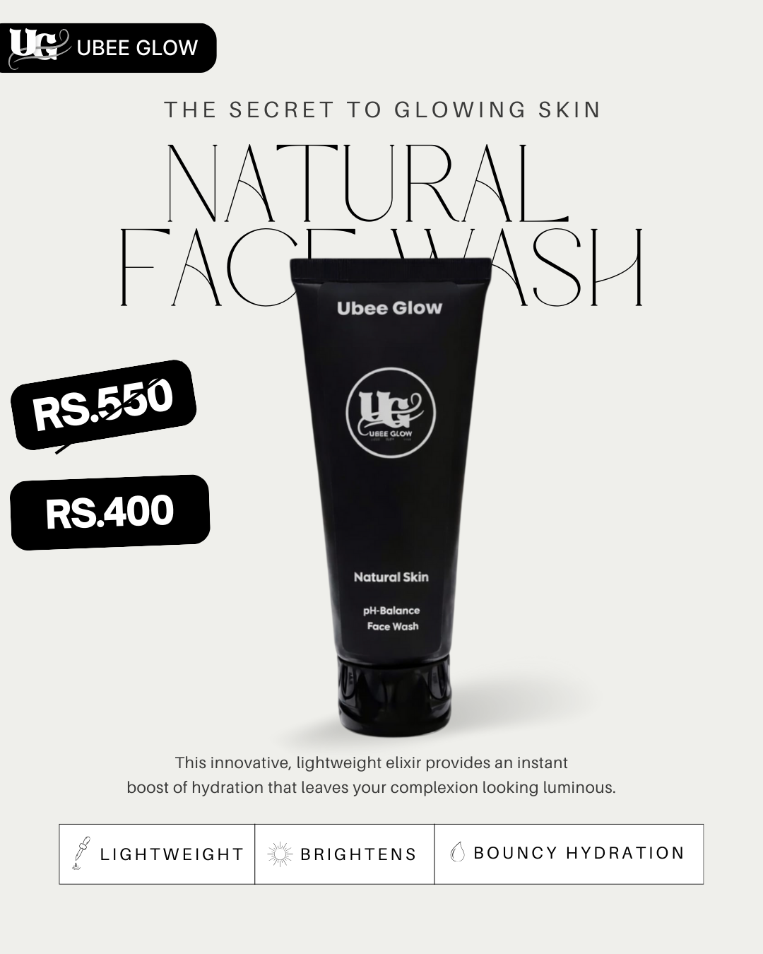 Ubee Glow Ph - Balance Face Wash